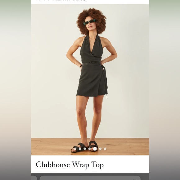 NWT ADAY Courtside wrap skirt black szL - Picture 3 of 10